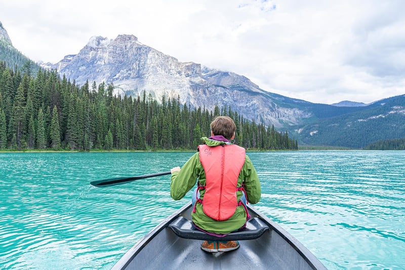 Kayaking in nature